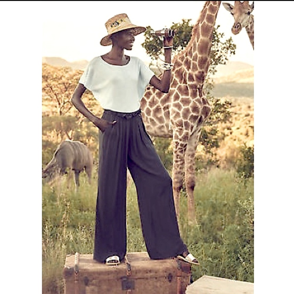 Anthropologie Harlyn Flowy Pants